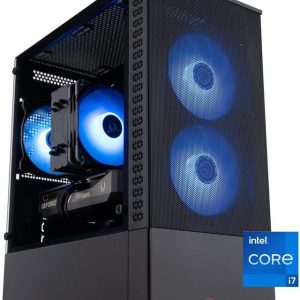 ABS Cyclone Aqua Gaming PC - Windows 11 - Intel Core i7-14700F - GeForce RTX 5060 - DLSS 4 - AI-Powered Performance - 32GB DDR4 3200MHz - 1TB M.2 NVMe